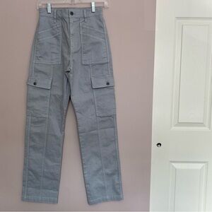 Madewell Garmet Dyed 90's Straight Cargo Pant Solstice Gray